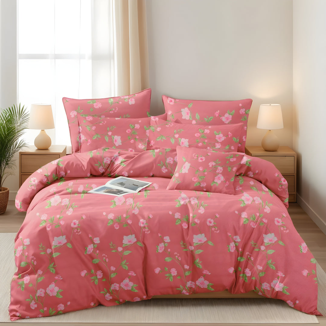 LEAFY  Comforter Set- 7 Pcs