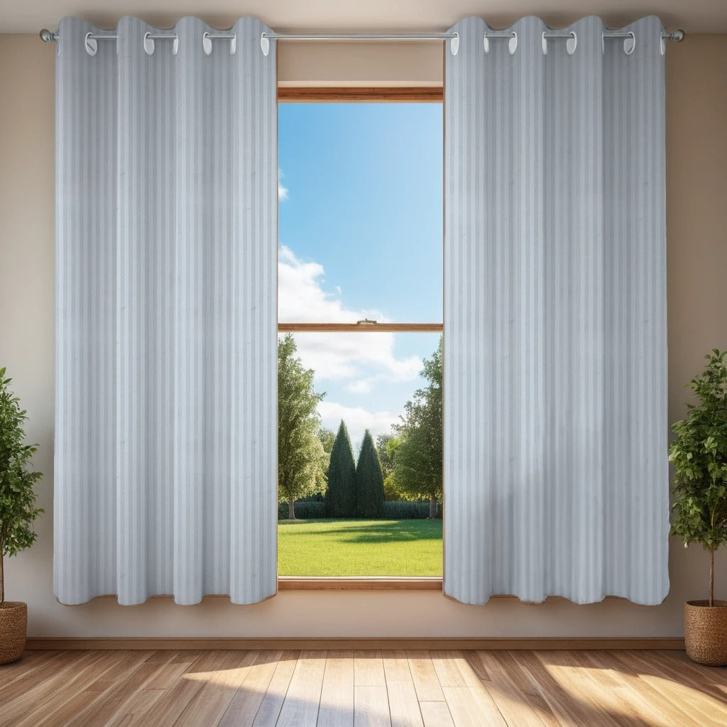 SILVER WINDOW CURTAINS