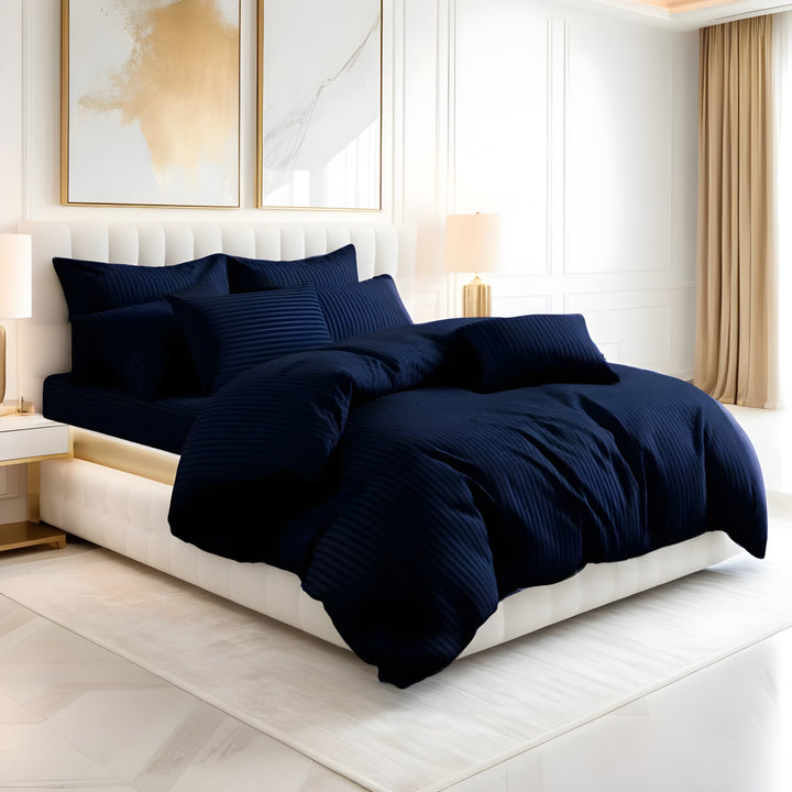 NAVY STRIPE  RAZAI SET - 8 PCS