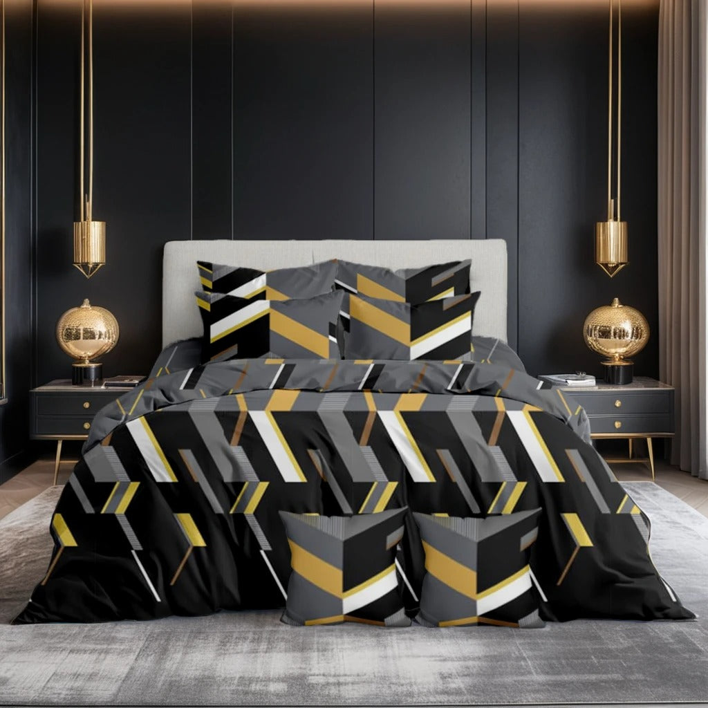 POLYGON DUVET COVERS  SET - 8 PCS (PREMIUM)
