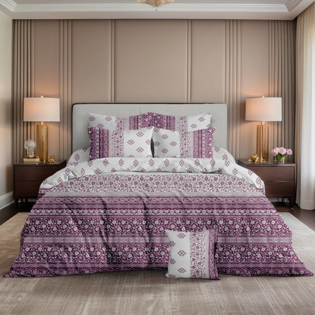 BURJ Comforter Set- 7 Pcs
