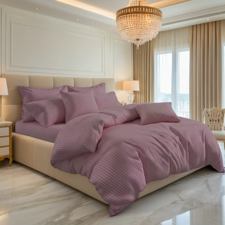 PLUM STRIPE  RAZAI SET - 8 PCS