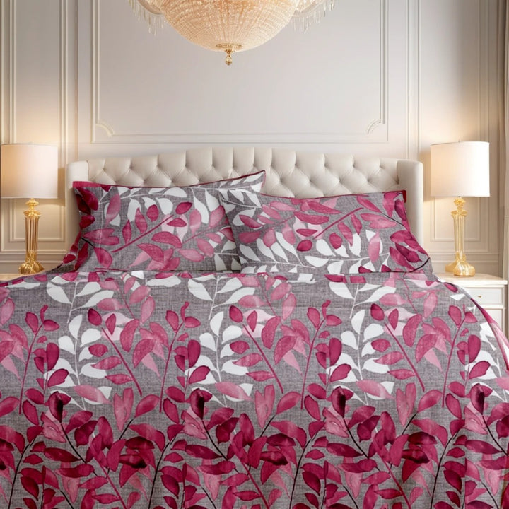PINK ZURIC  bedsheet set - 3 pcs