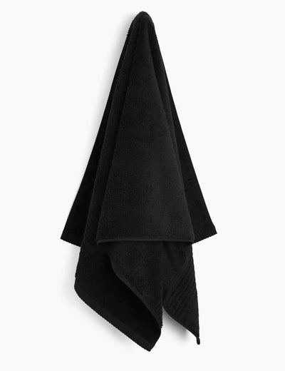 BLACK BATH TOWEL