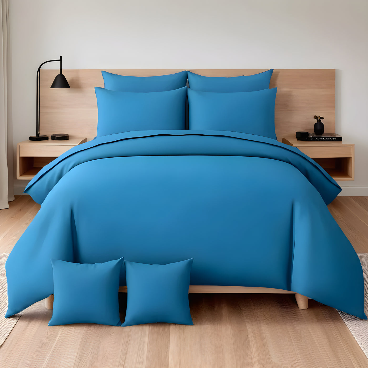 BLUE LUXURY DUVET COVERS SET- 8 PCS