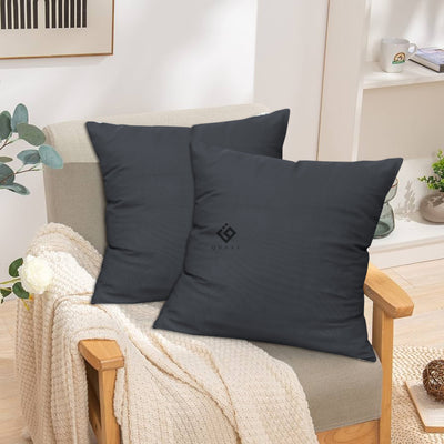 GREY DYED CUSHION COVER (PACK OF 2)