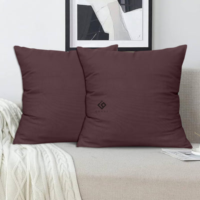 PLUM DYED CUSHION COVER (PACK OF 2)