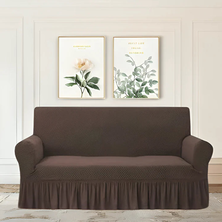 DARK BROWN TURKISH SOFA COVER