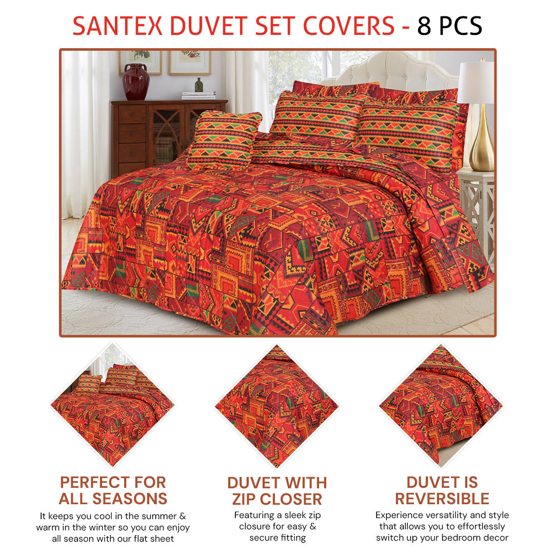 SANTEX DUVET SET COVERS - 8 PCS (PREMIUM)