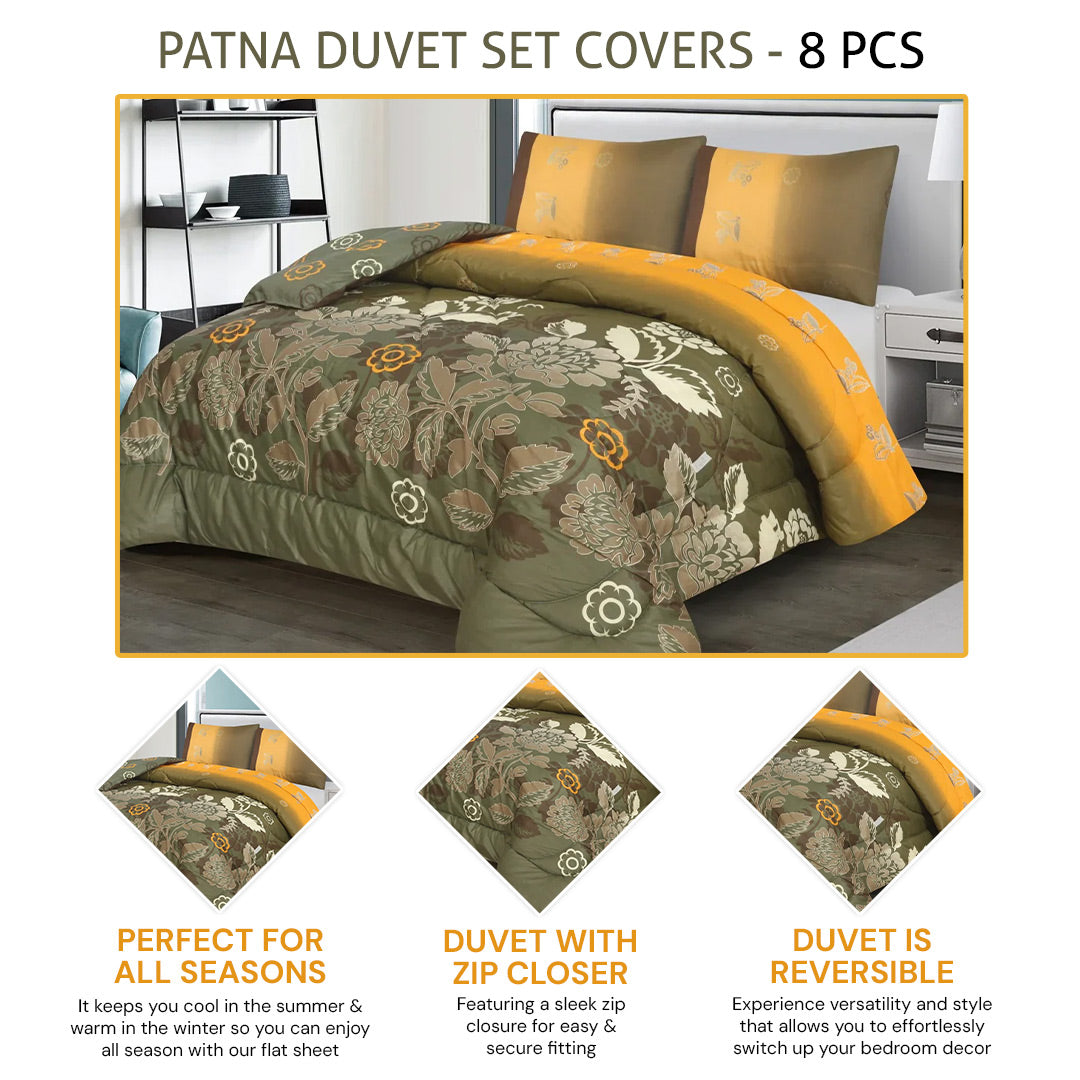 PATNA DUVET SET COVERS  - 8 PCS (PREMIUM)