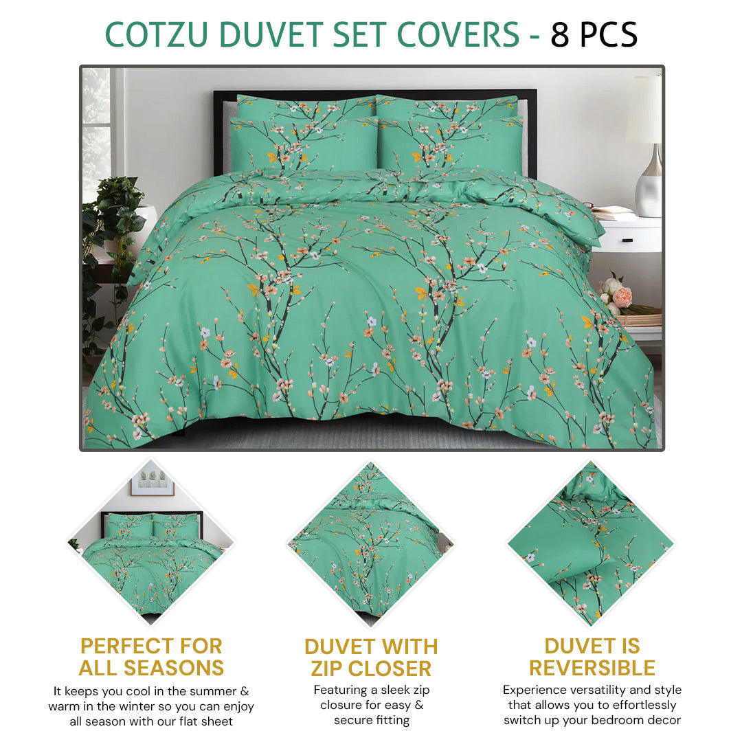 COTZU DUVET SET COVERS  - 8 PCS (PREMIUM)