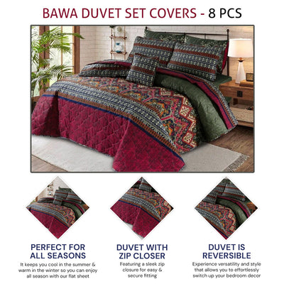 BAWA DUVET SET COVERS - 8 PCS (PREMIUM)