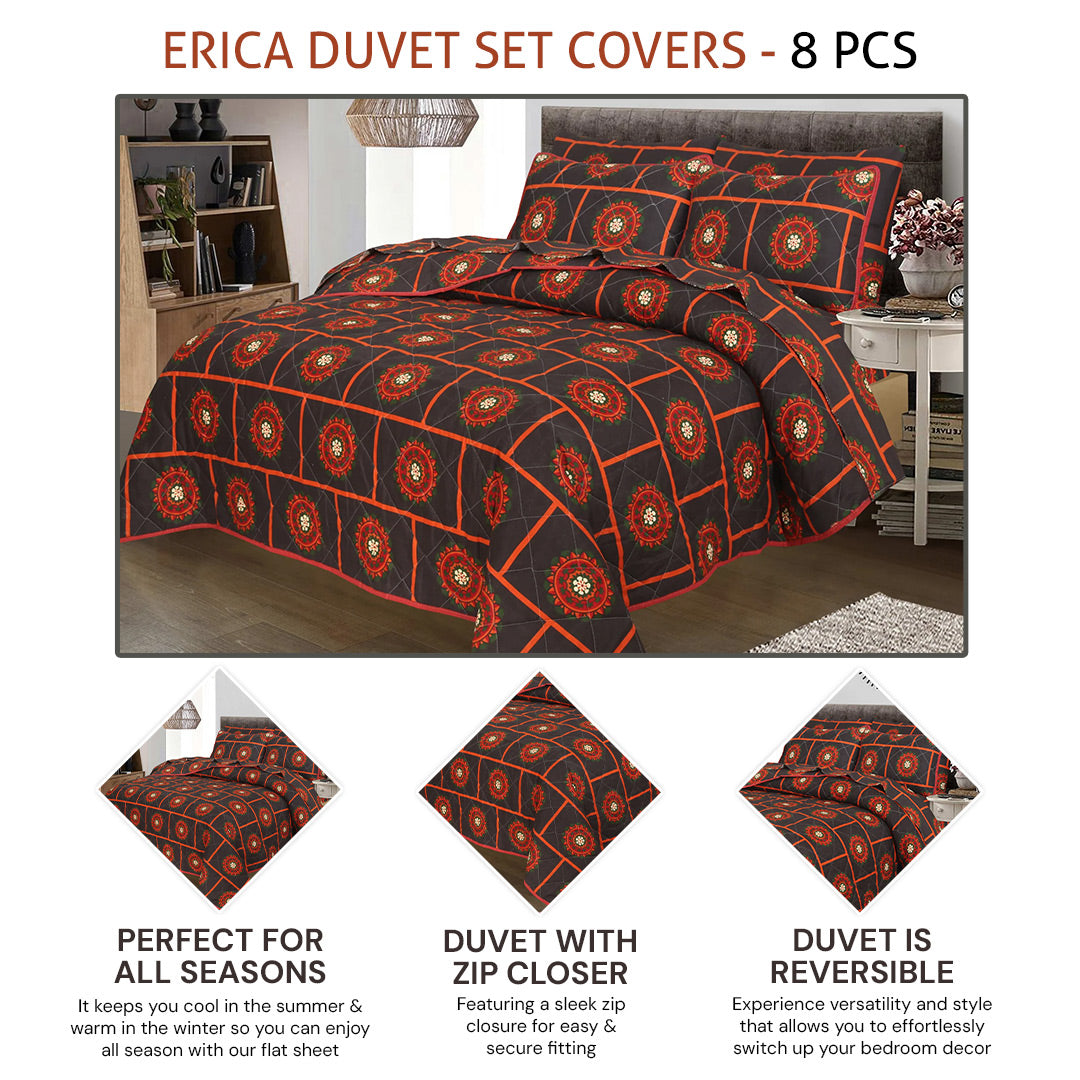 ERICA  DUVET COVERS  SET - 8 PCS (PREMIUM)