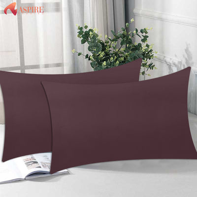 PLUM DYED PILLOW COVERS