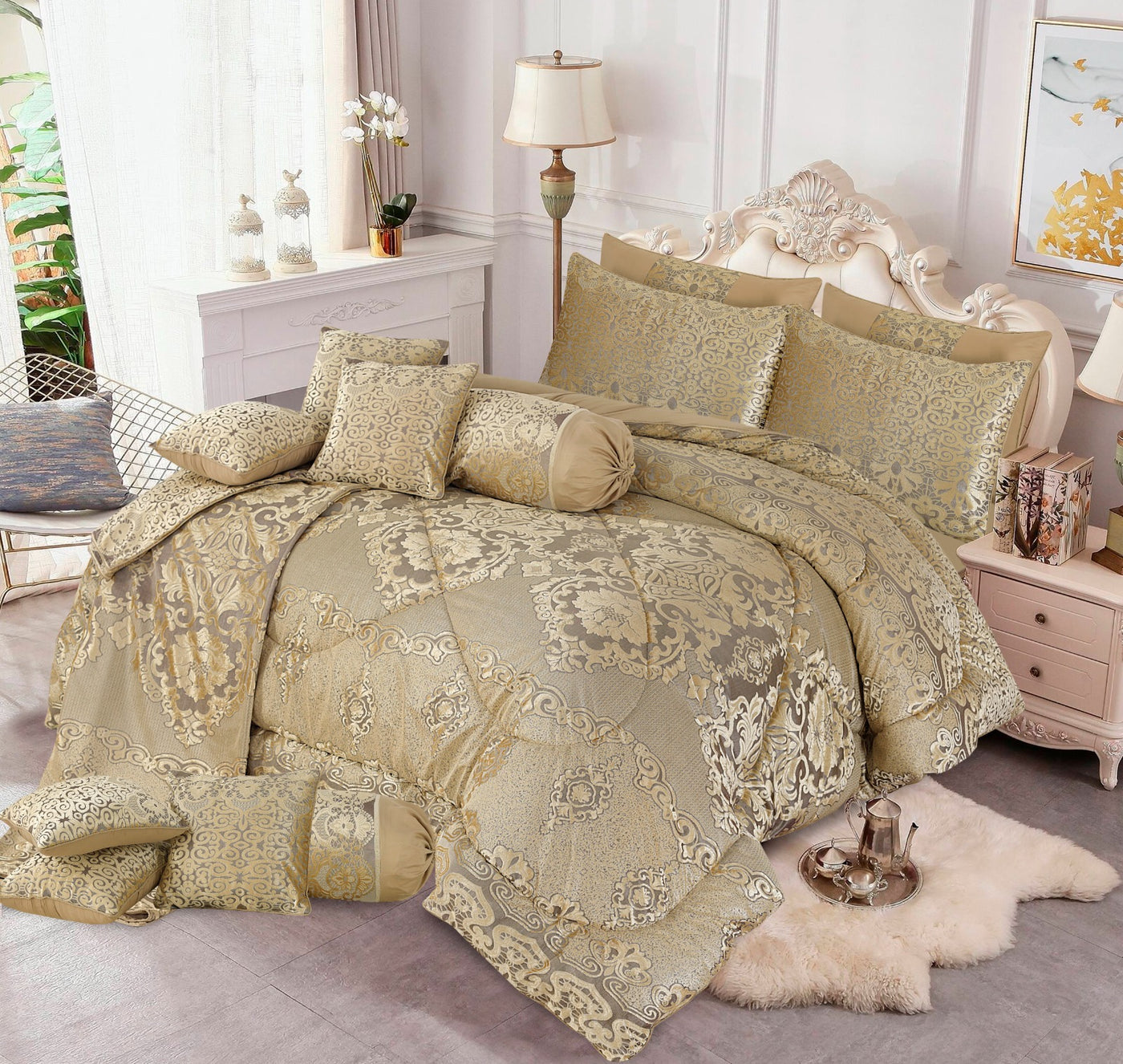 WAVINE COMFORTER SET - 14 PCS