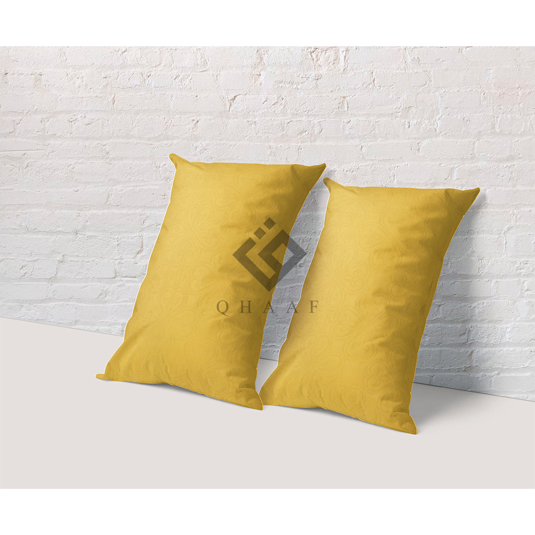 YELLOW QUILTED PILLOW COVERS