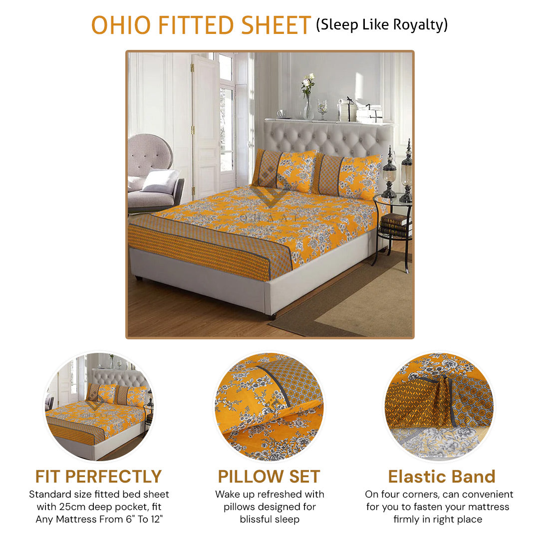 OHIO FITTED SHEET - (PREMIUM)