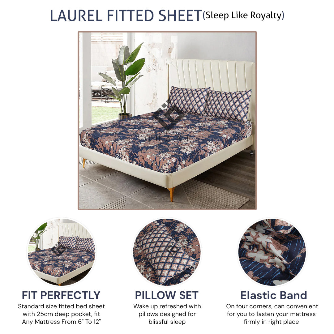 LAUREL FITTED SHEET - (PREMIUM)