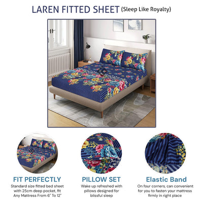 LAREN FITTED SHEET - (PREMIUM)