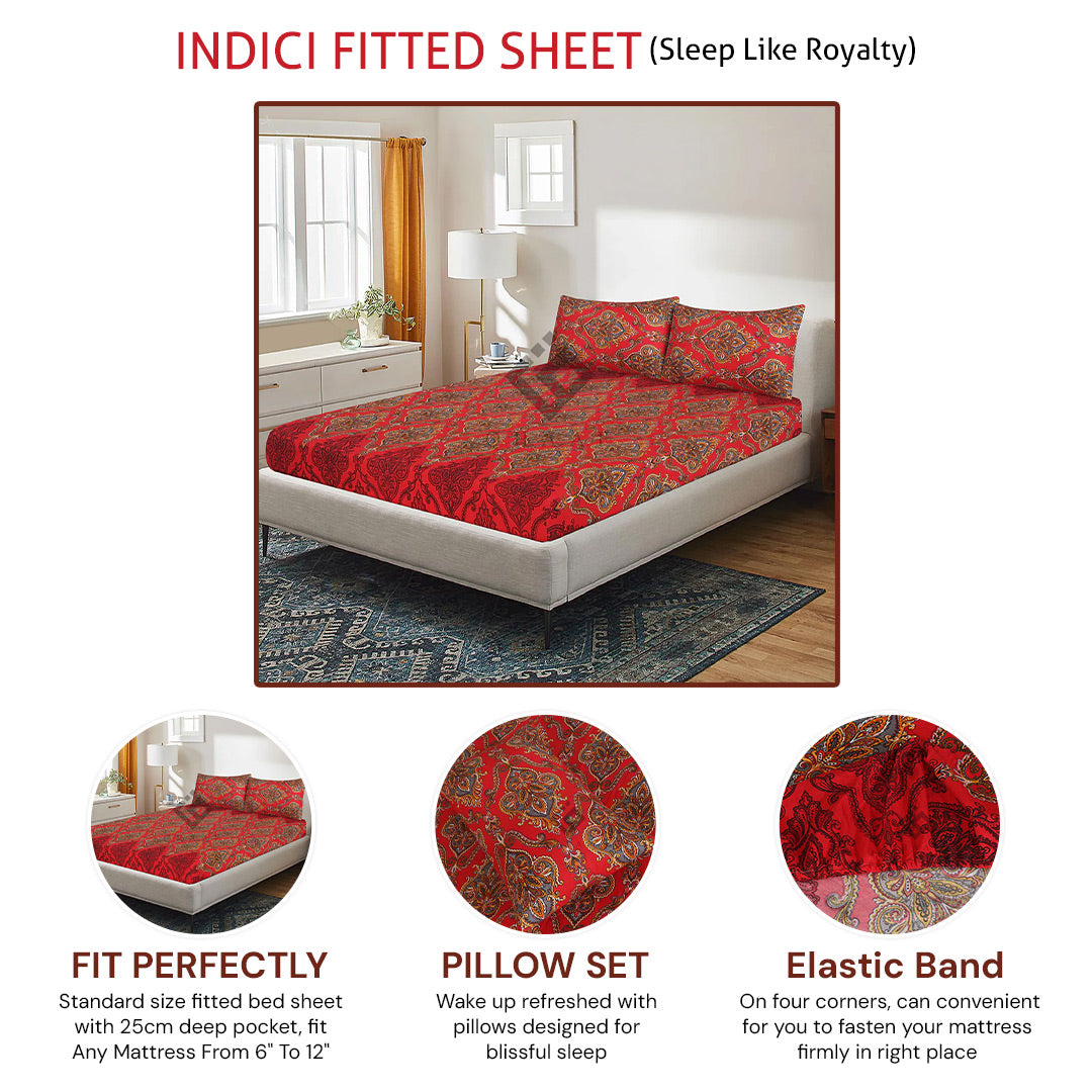 INDICI FITTED SHEET - (PREMIUM)