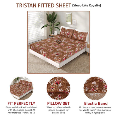 TRISTAN FITTED SHEET - (PREMIUM)