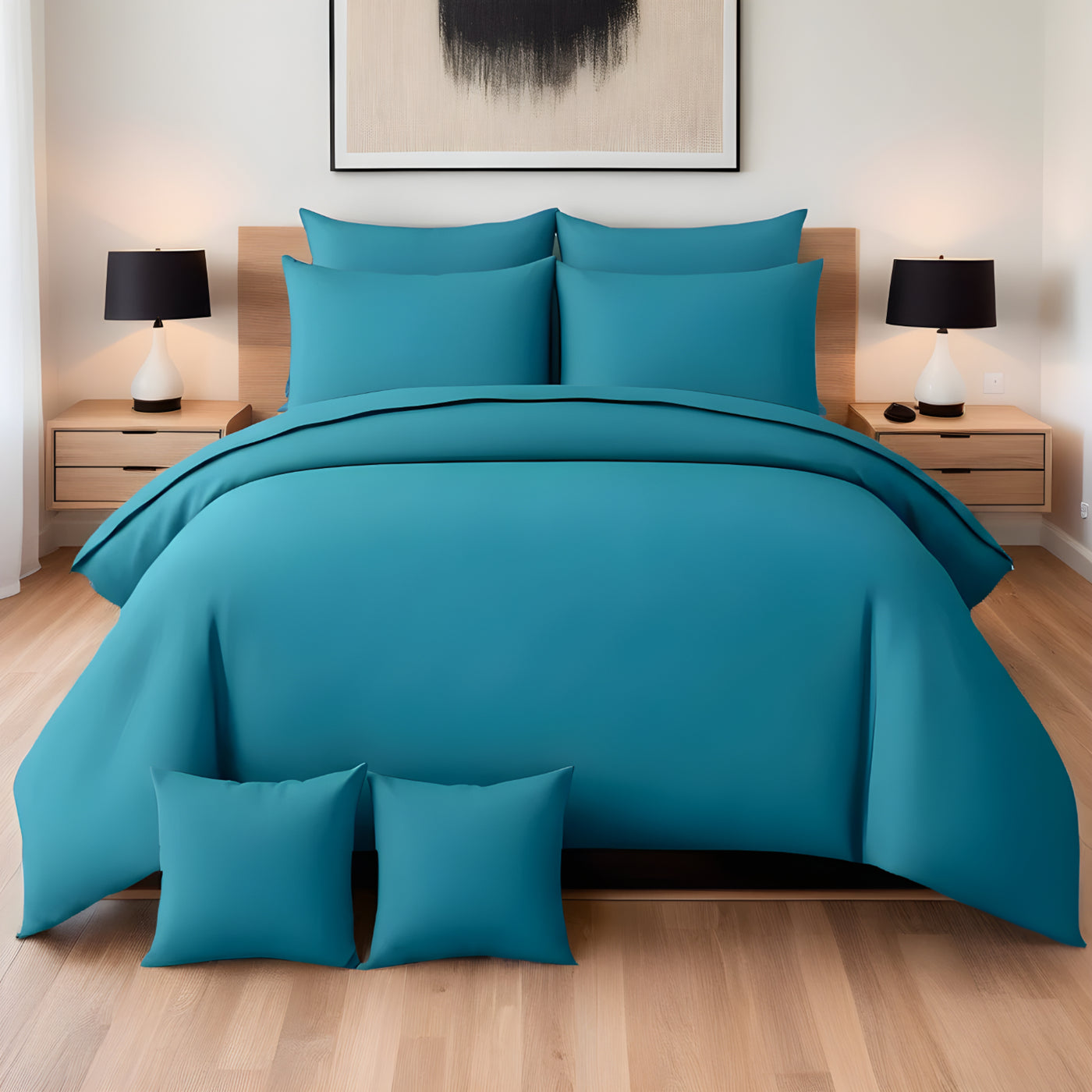 MINT LUXURY DUVET COVERS SET- 8 PCS