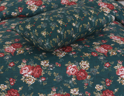 flowered single bedsheet set