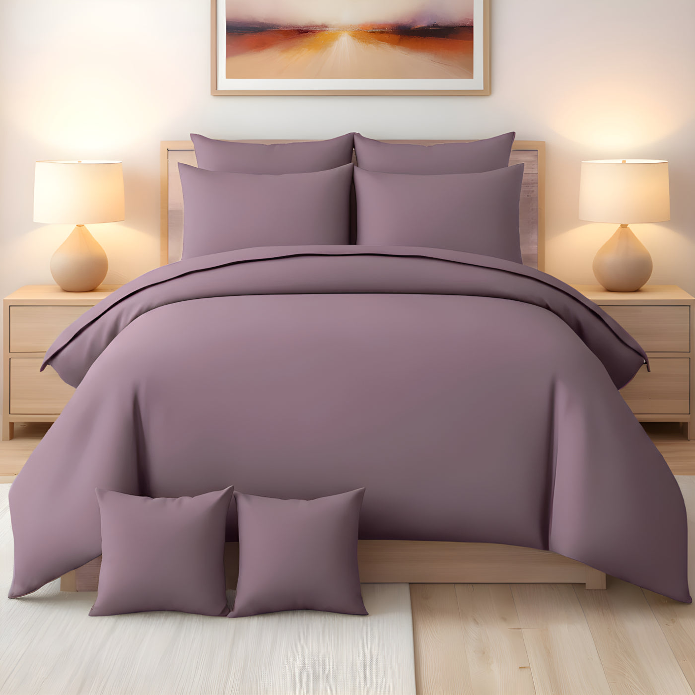 PLUM LUXURY DUVET COVERS SET- 8 PCS