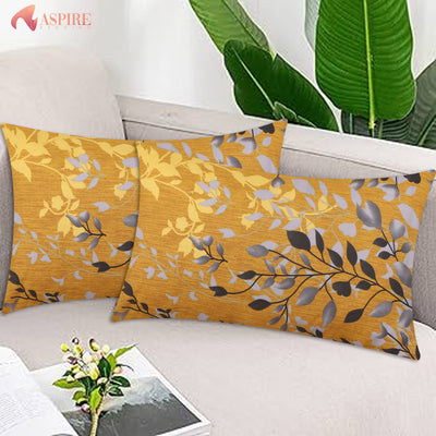 CROCUS PLAIN PILLOW COVERS (PACK OF 2)