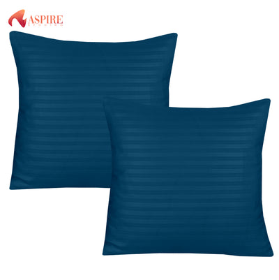 ZINC SATIN STRIPE CUSHION COVER (PACK OF 2)