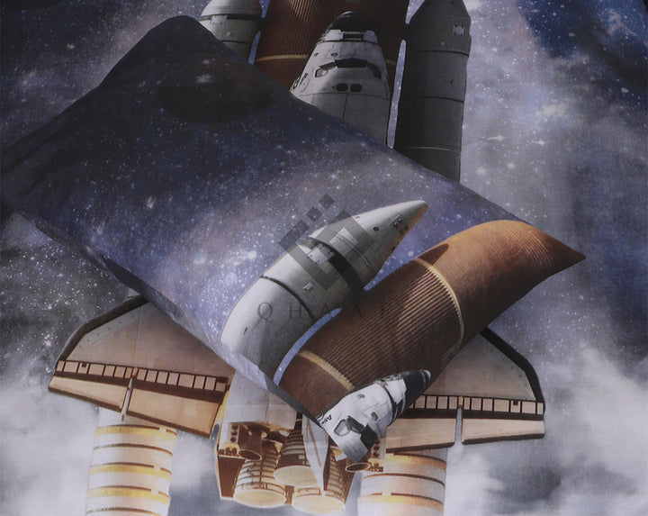 SPACE ROCKET -KIDS BEDSHEET SET