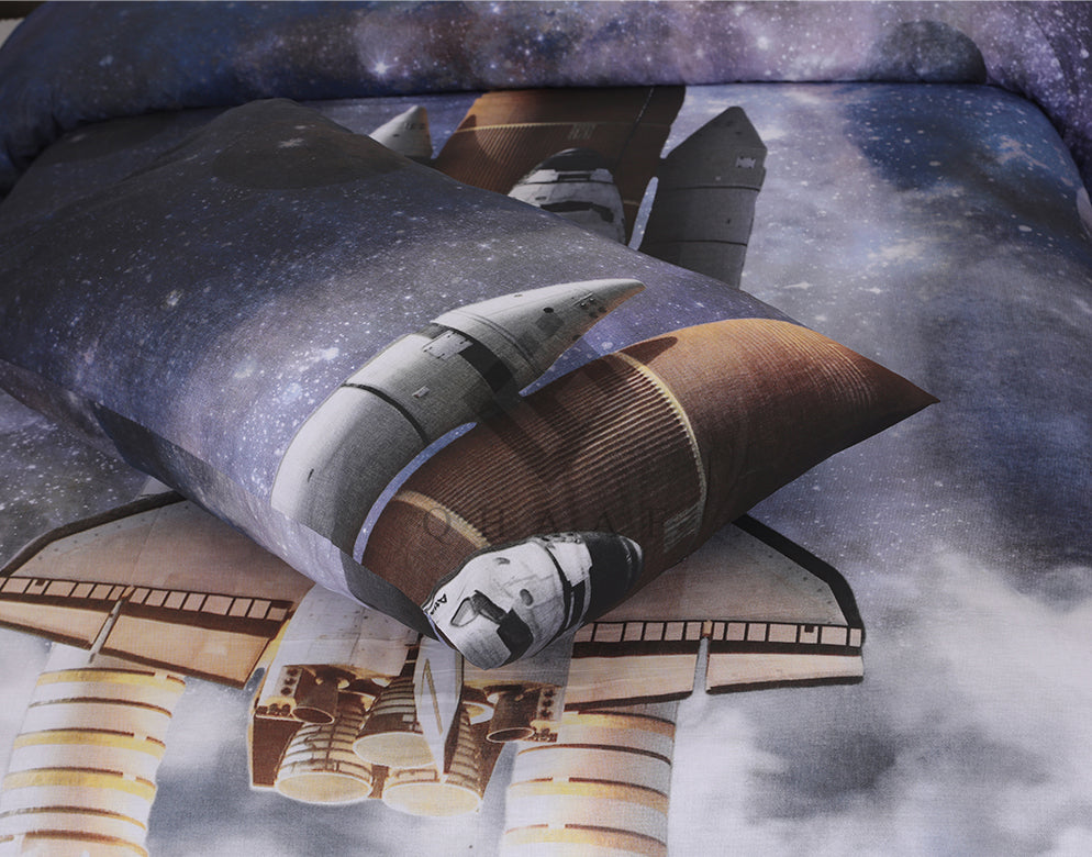 SPACE ROCKET -KIDS BEDSHEET SET