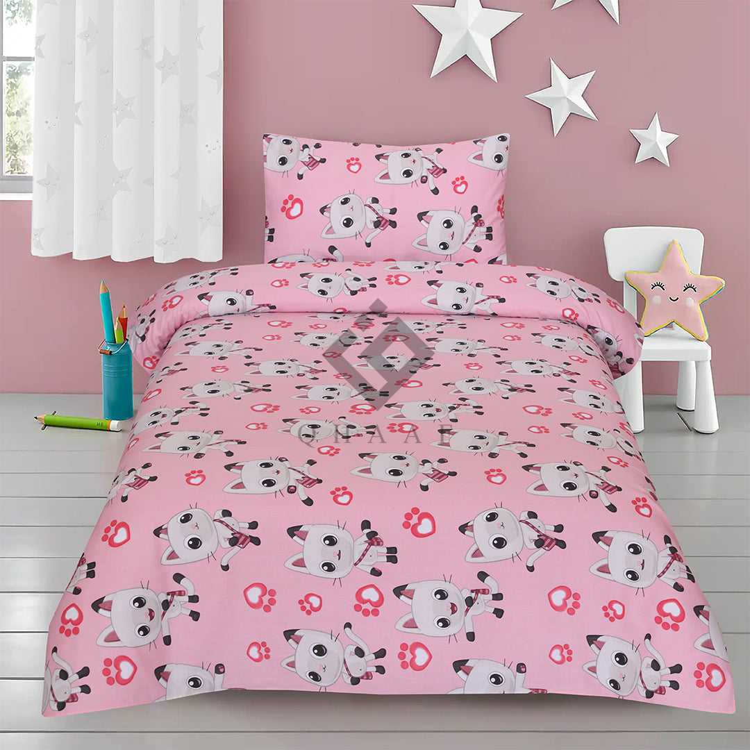 KITTY PINK -BEDSHEET SET