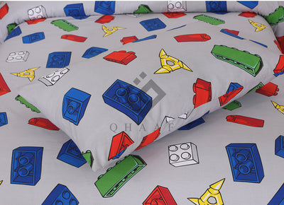 BUILDING BLOCKS -BEDSHEET SET