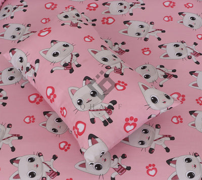 KITTY PINK -BEDSHEET SET