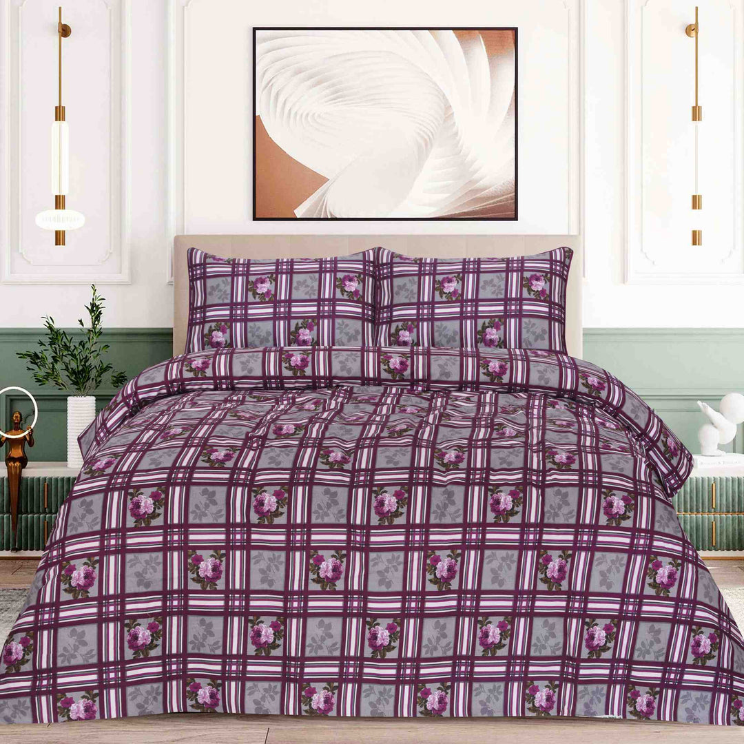 PURPLY BEDSHEET SET - 3 PCS (PREMIUM)