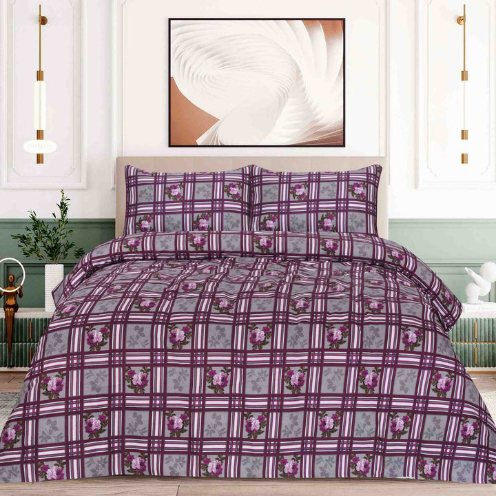 PURPLY BEDSHEET SET - 3 PCS (PREMIUM)