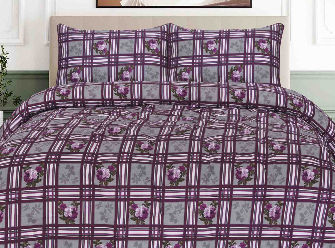 PURPLY BEDSHEET SET - 3 PCS (PREMIUM)