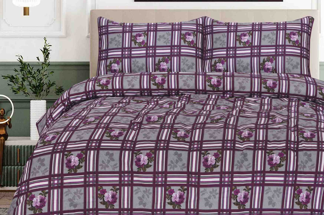 PURPLY BEDSHEET SET - 3 PCS (PREMIUM)