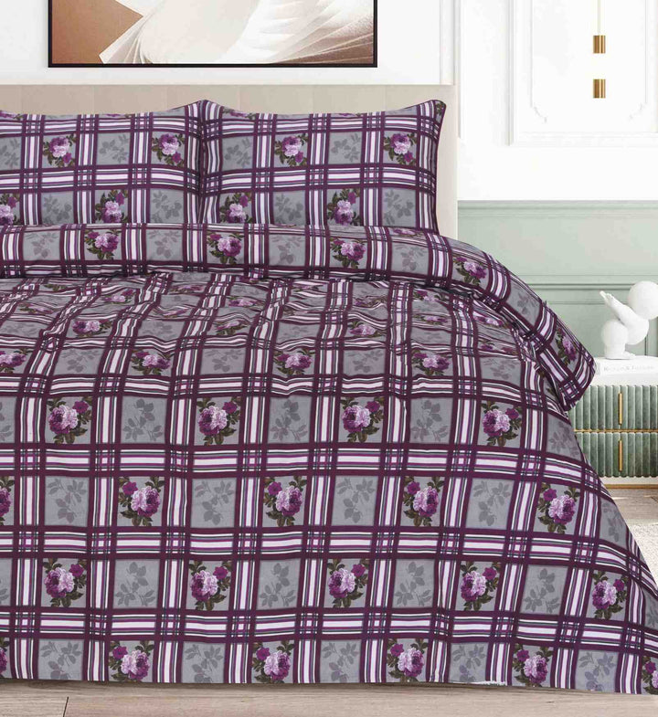 PURPLY BEDSHEET SET - 3 PCS (PREMIUM)