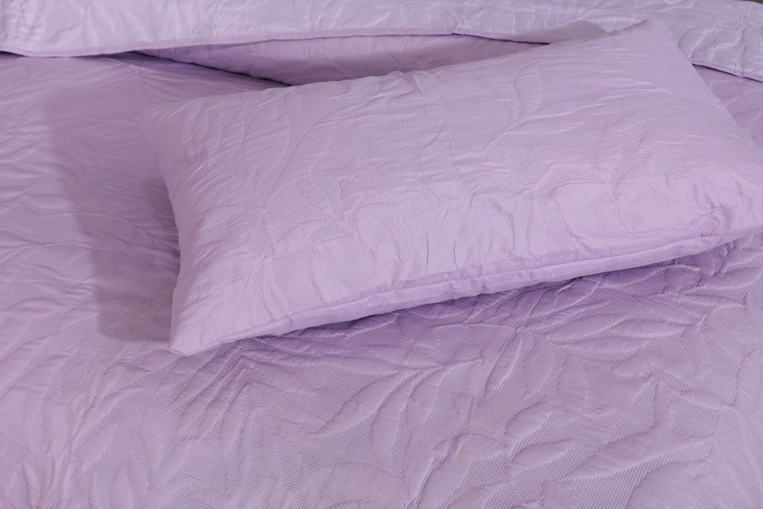 L.PURPLE BEDSPREAD SET - 3 PCS (PREMIUM)