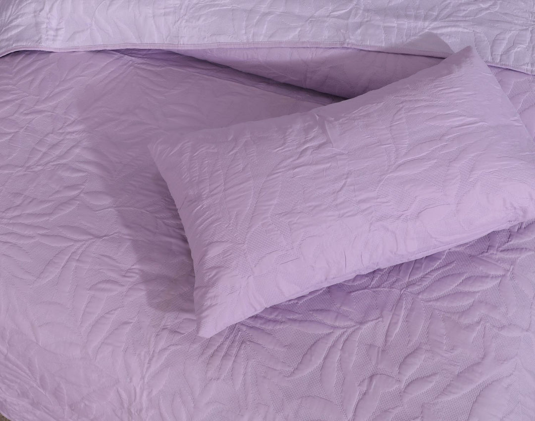 L.PURPLE BEDSPREAD SET - 3 PCS (PREMIUM)