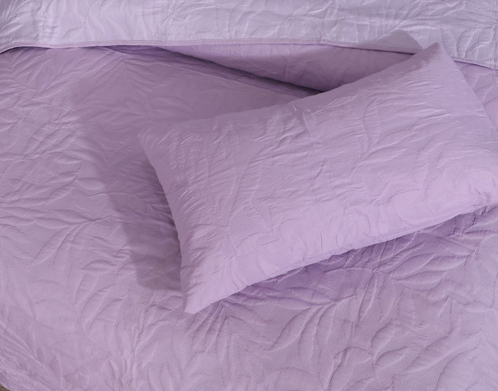 L.PURPLE BEDSPREAD SET - 3 PCS (PREMIUM)