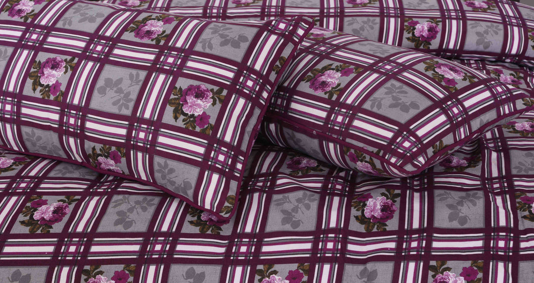 PURPLY BEDSHEET SET - 3 PCS (PREMIUM)