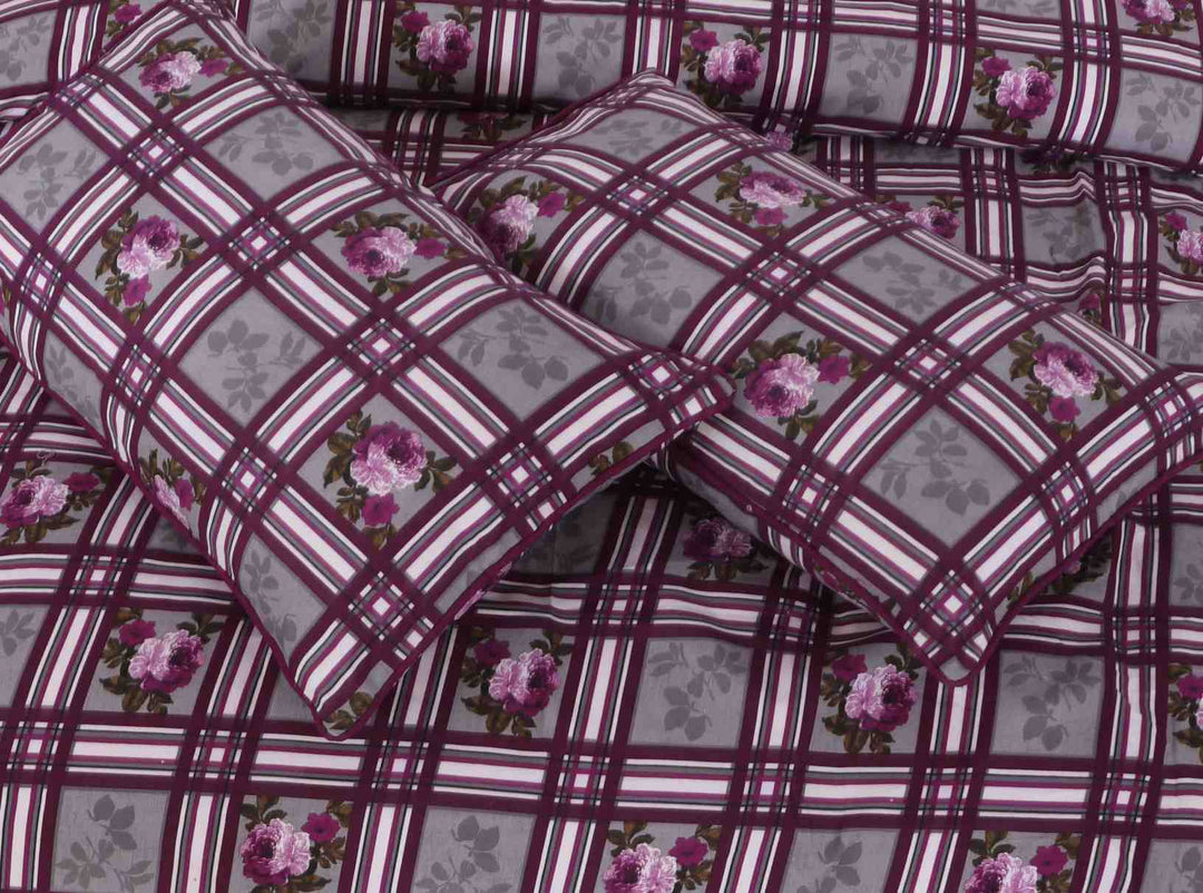 PURPLY BEDSHEET SET - 3 PCS (PREMIUM)