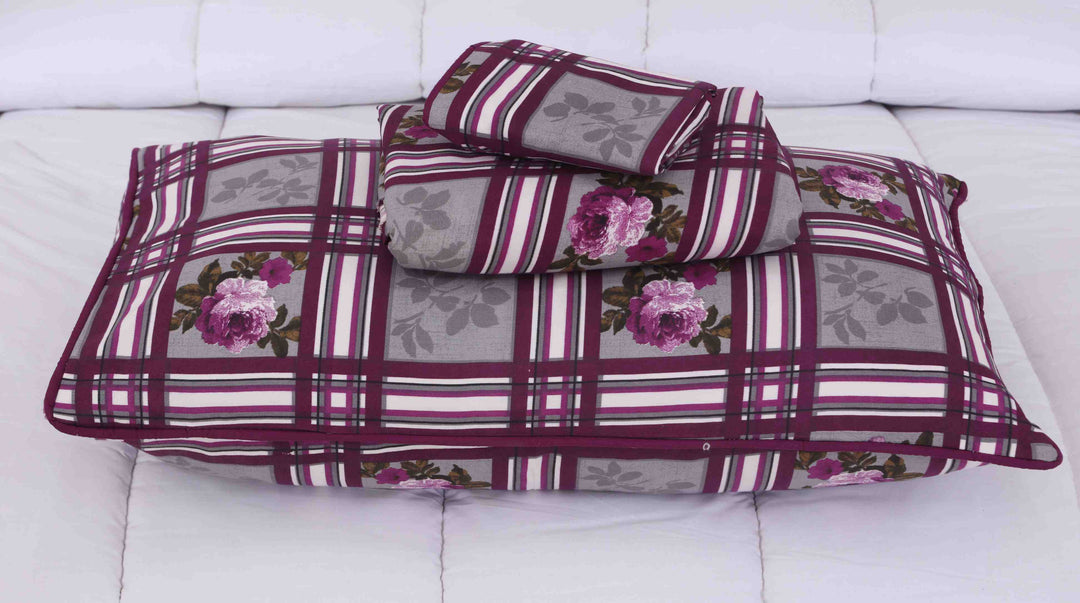 PURPLY BEDSHEET SET - 3 PCS (PREMIUM)