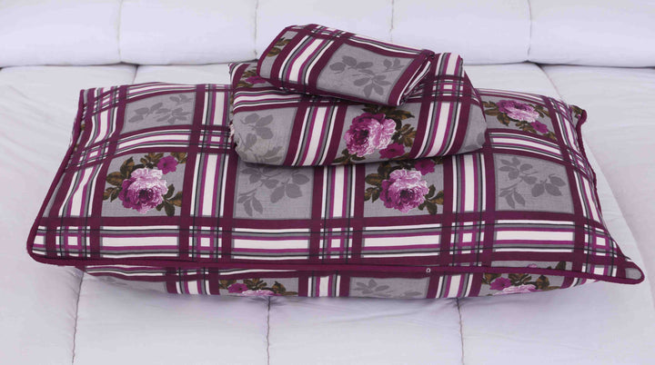 PURPLY BEDSHEET SET - 3 PCS (PREMIUM)