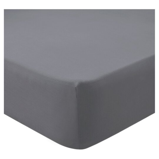 GREY FITTED SHEET - (PREMIUM)