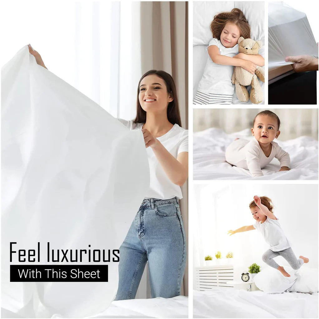 GREY FITTED SHEET - (PREMIUM)