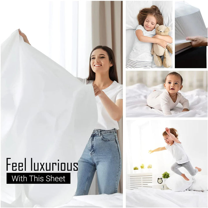 GREY FITTED SHEET - (PREMIUM)